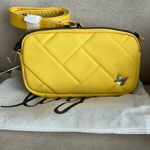 NWT Lug Coupe XL Matte Luxe VL Convertible Crossbody Bag in Banana 🍌